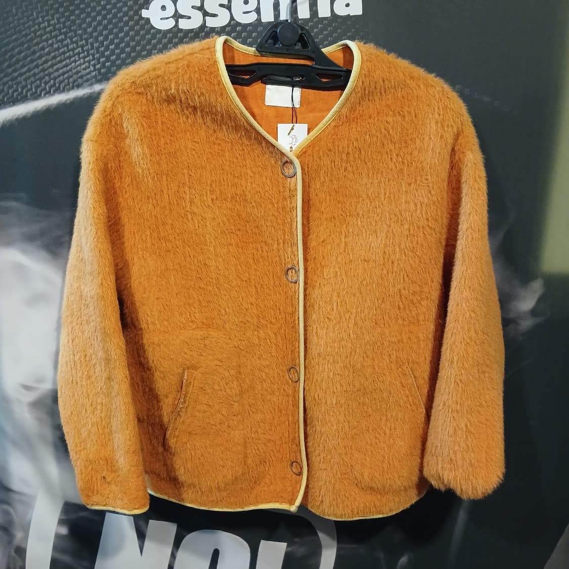 플리스 가디건 오렌지 상품이미지1