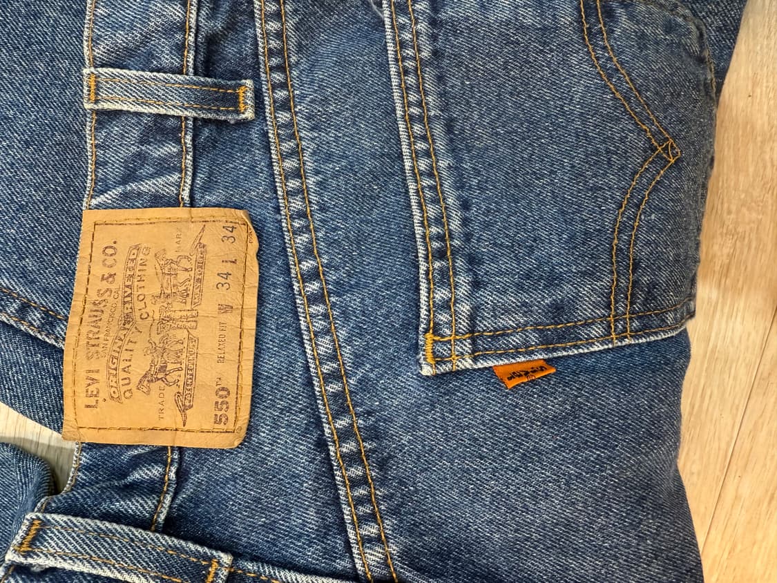 90‘s 리바이스 550 Made in usa 오렌지탭 급처 상품이미지4