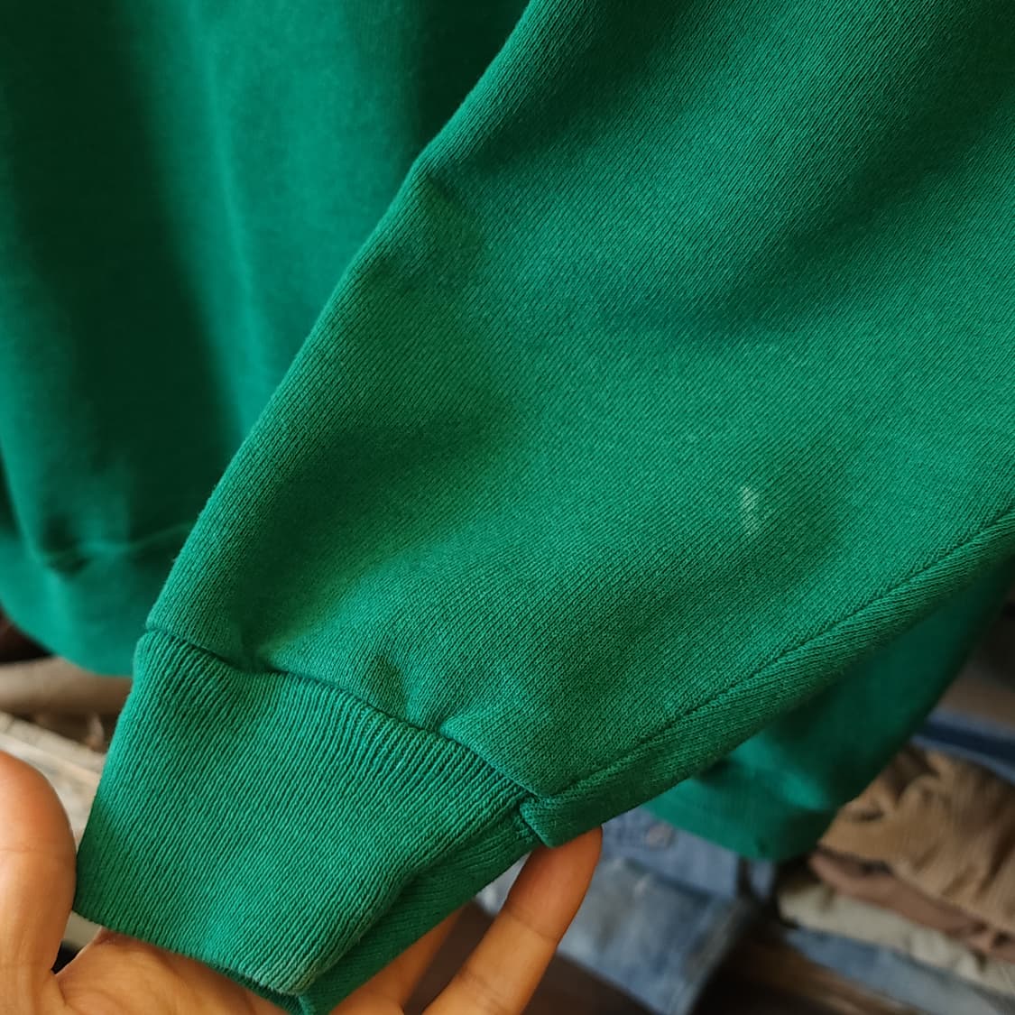 90s 헤인즈 빈티지 스웻셔츠 플레인 스웻셔츠 그린 xxl 상품이미지7