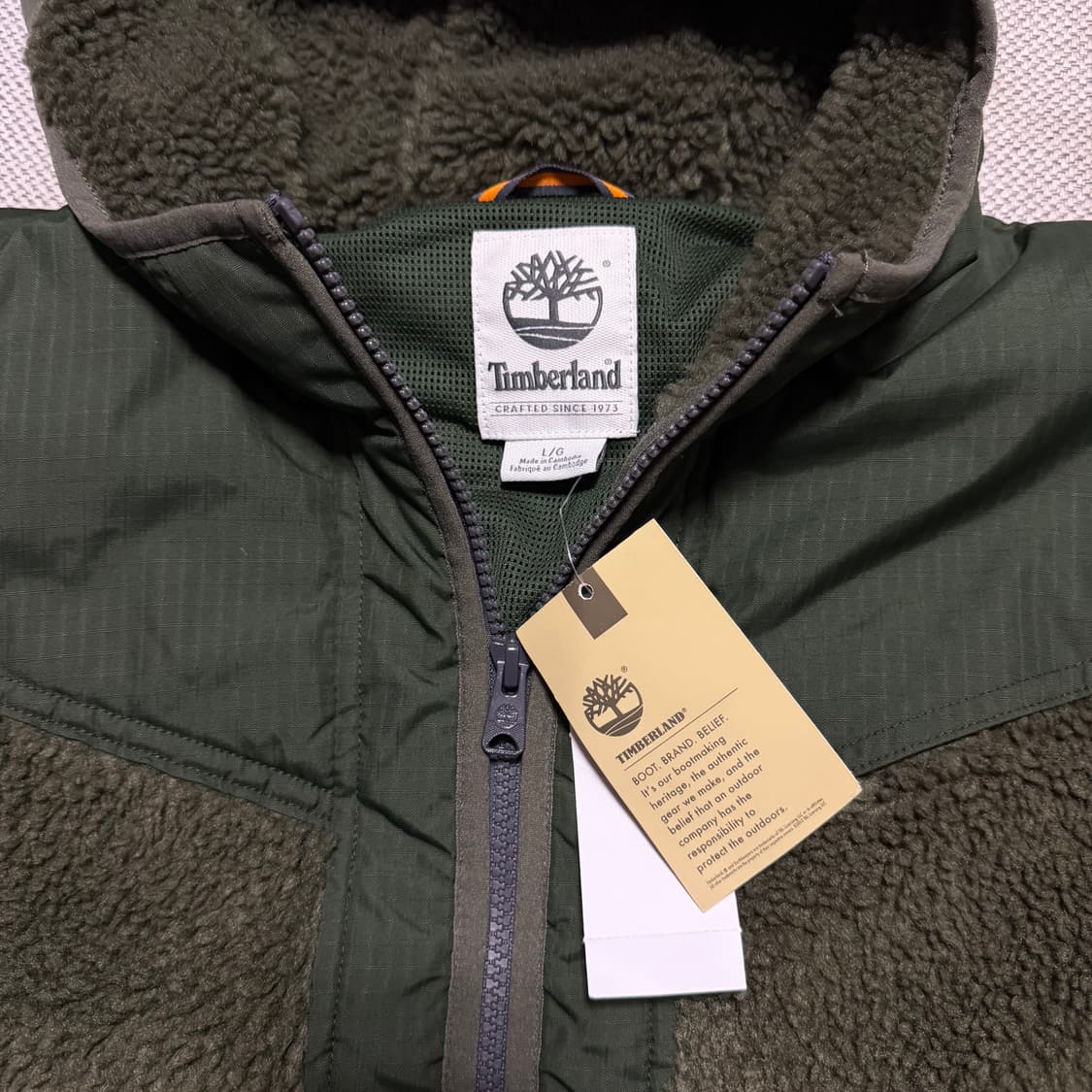 팀버랜드 플리스 후디 자켓 상품이미지2
