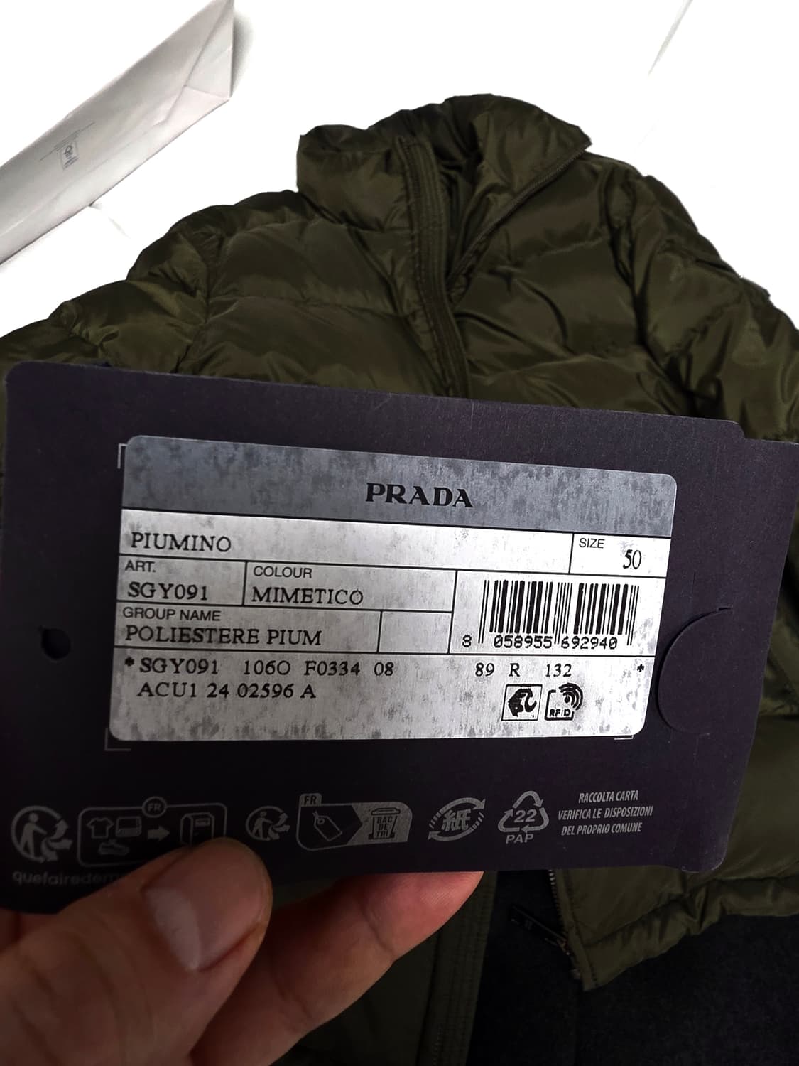 프라다 Prada 구스다운 패딩 SGY091 상품이미지6