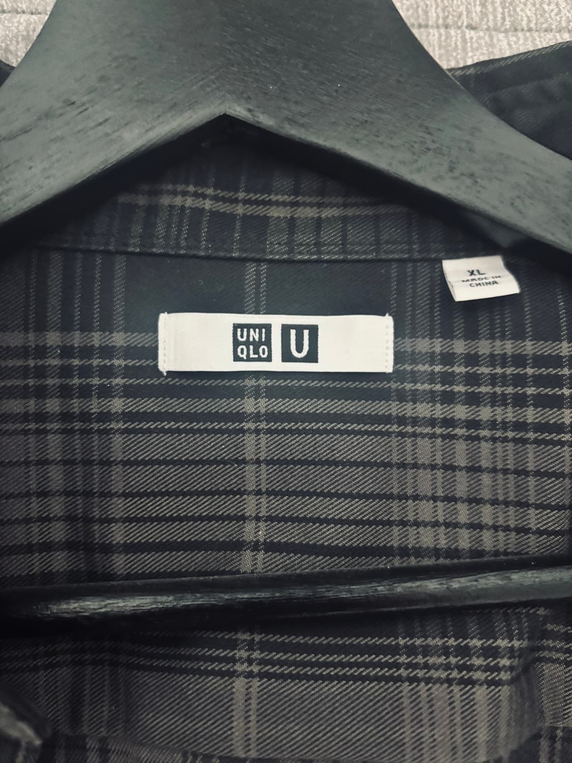 유니클로 u 플란넬 오버사이즈 체크셔츠 xl 상품이미지4