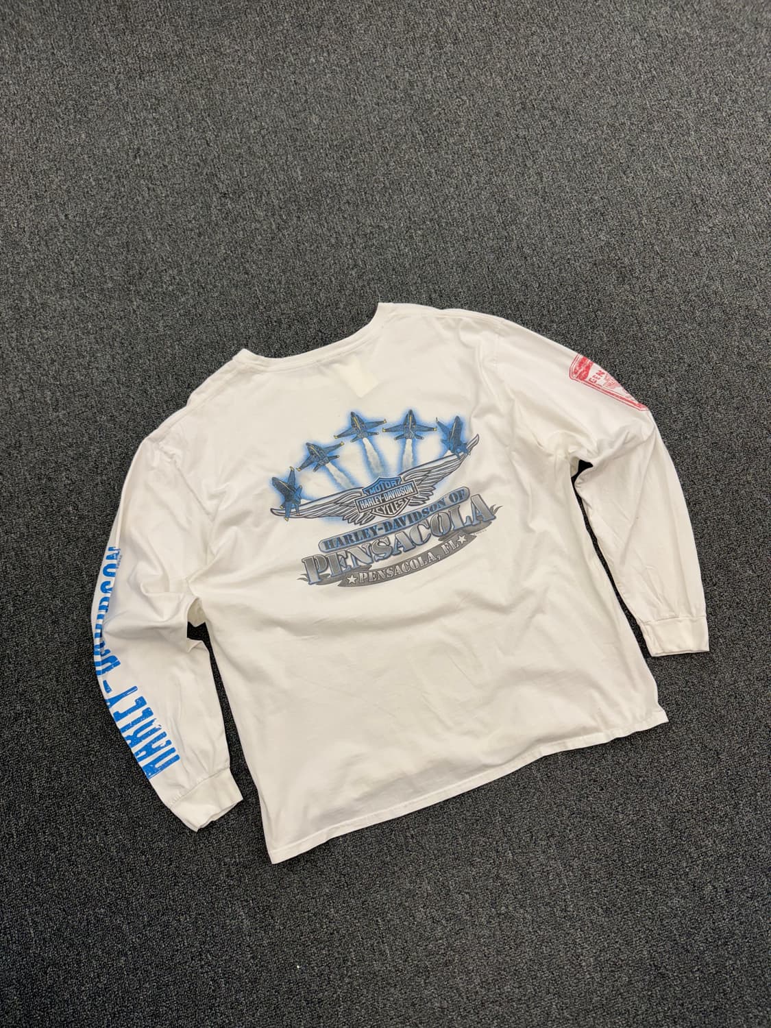 할리데이비슨 빈티지 PENSACOLA,FL 롱슬리브 상품이미지5