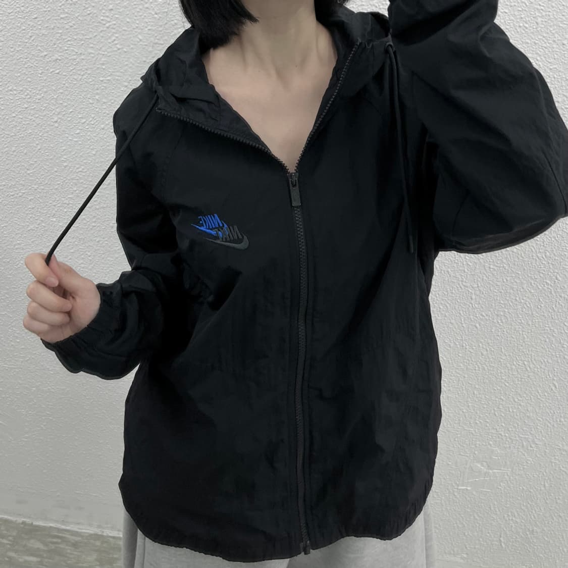 나이키 더블스우시 블랙 바람막이 S 상품이미지5