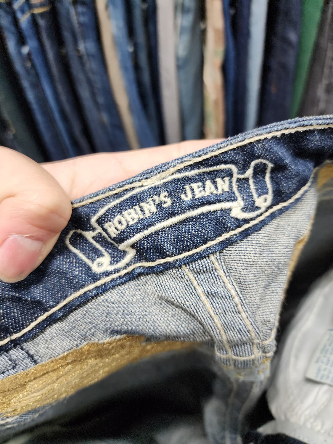 로빈슨진 백로고 부츠컷 벨바텀 데님 상품이미지7