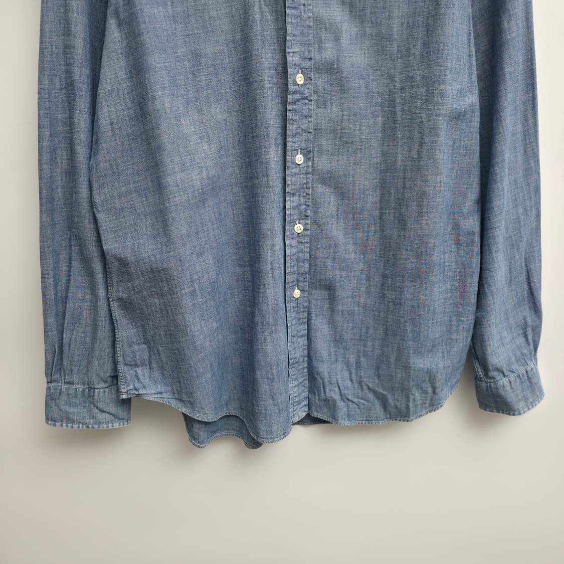 [L] 폴로 랄프로렌 블루 린넨 셔츠 상품이미지3