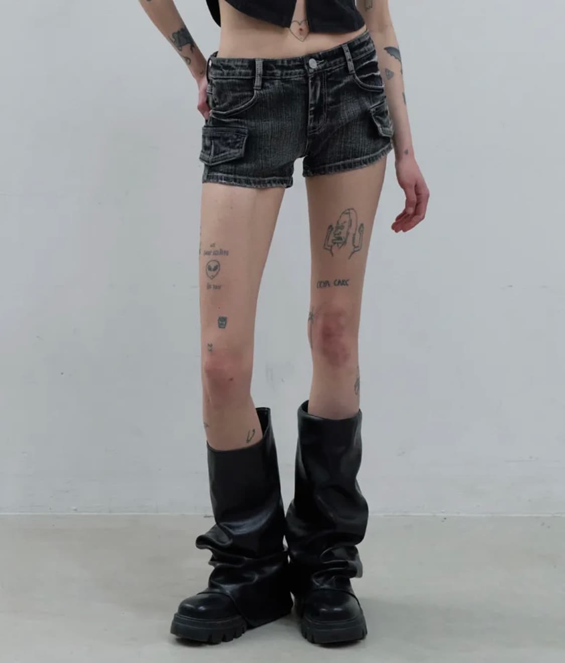 오디너리 홀리데이 빈티지 워싱 데님 쇼츠 s 새상품 상품이미지1