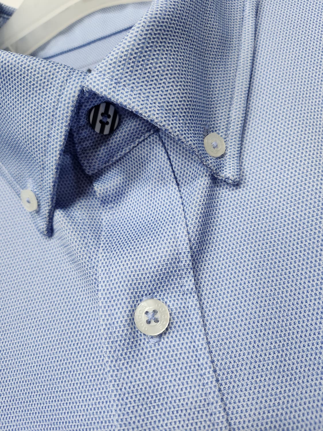 아디다스 골프  기능신축성 블루 반팔 셔츠 100 L 새제품급 상품이미지4