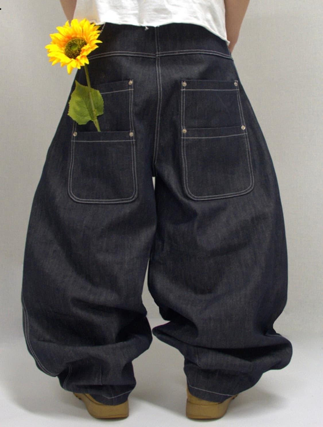 JUMBO dart wide pants raw denim 상품이미지3