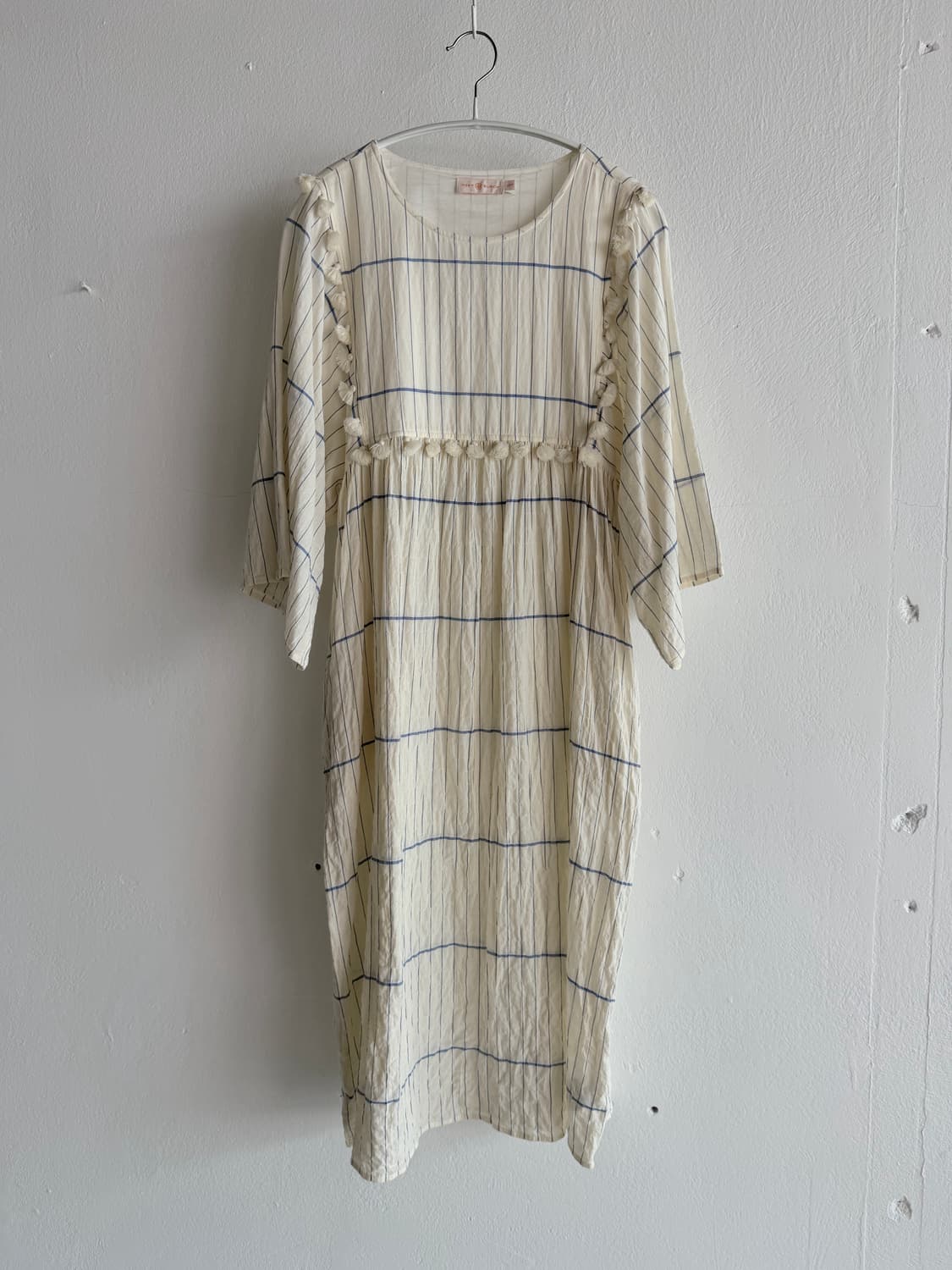 Tory Burch 토리버치 스트라이프 카프탄 태슬 원피스 상품이미지1
