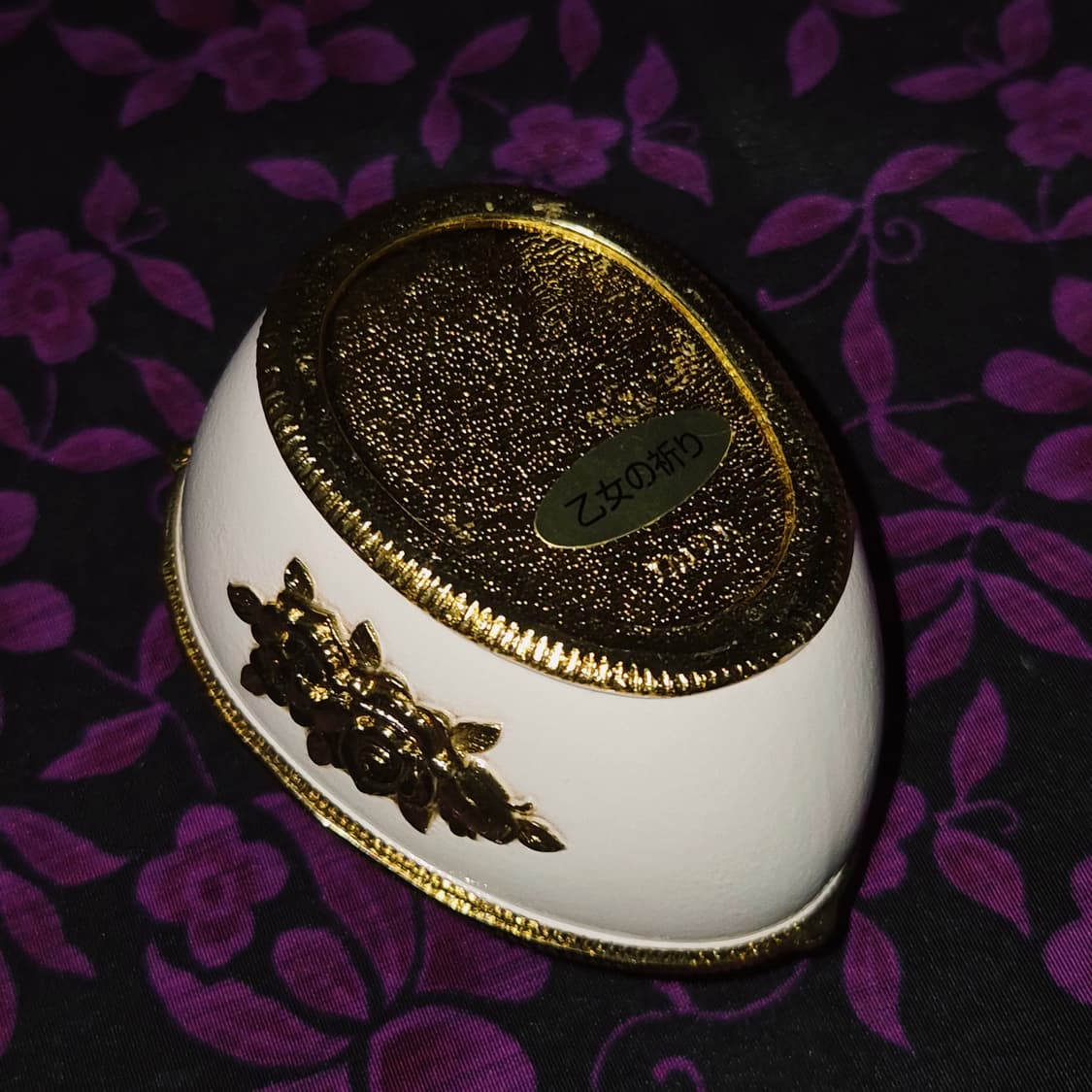 80s 프린스 엔틱 카메오 에그 오르골 보석함 상품이미지10