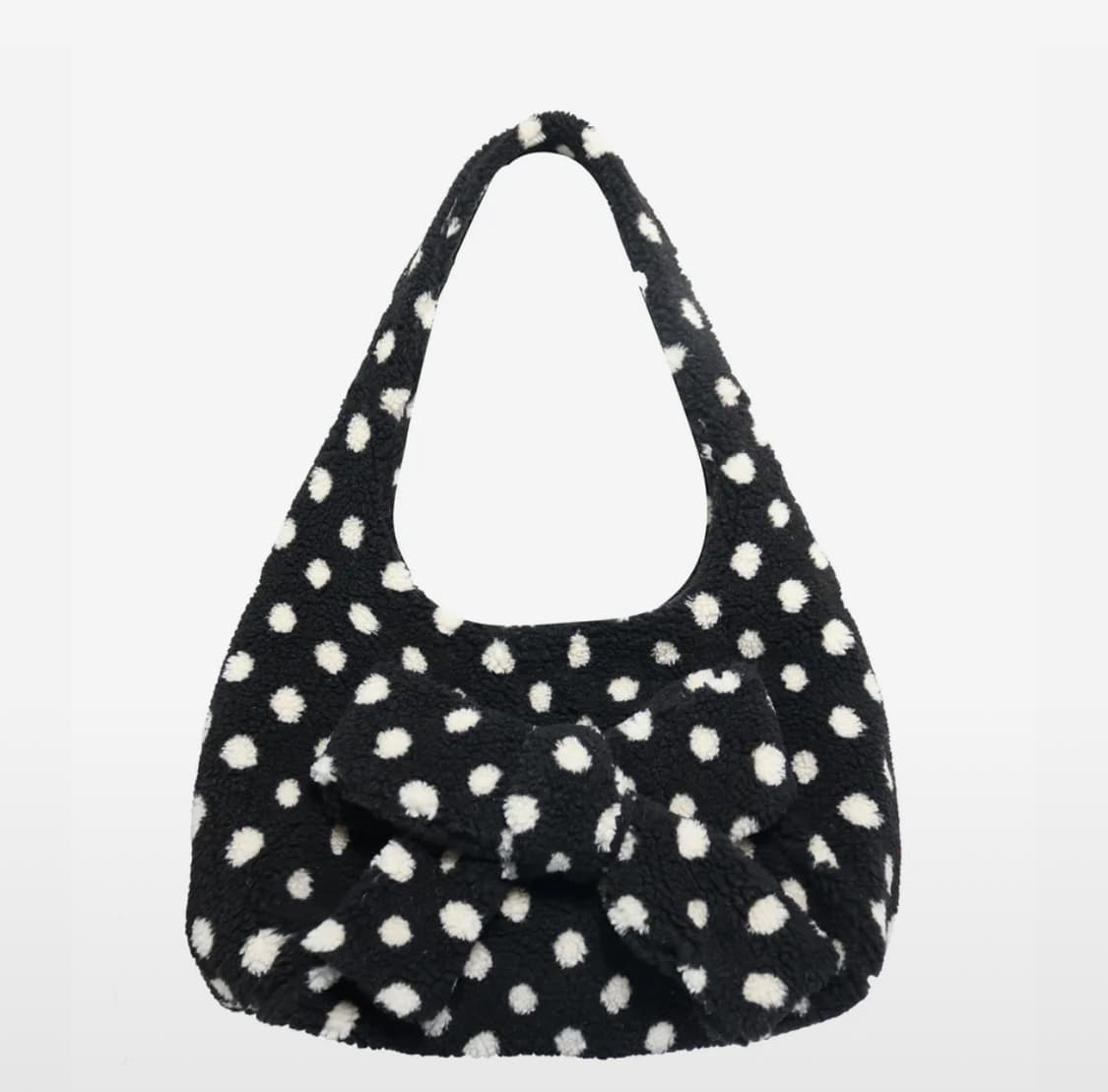 당일배송) sio 시오 도트 플러피 숄더백 빅백 상품이미지1