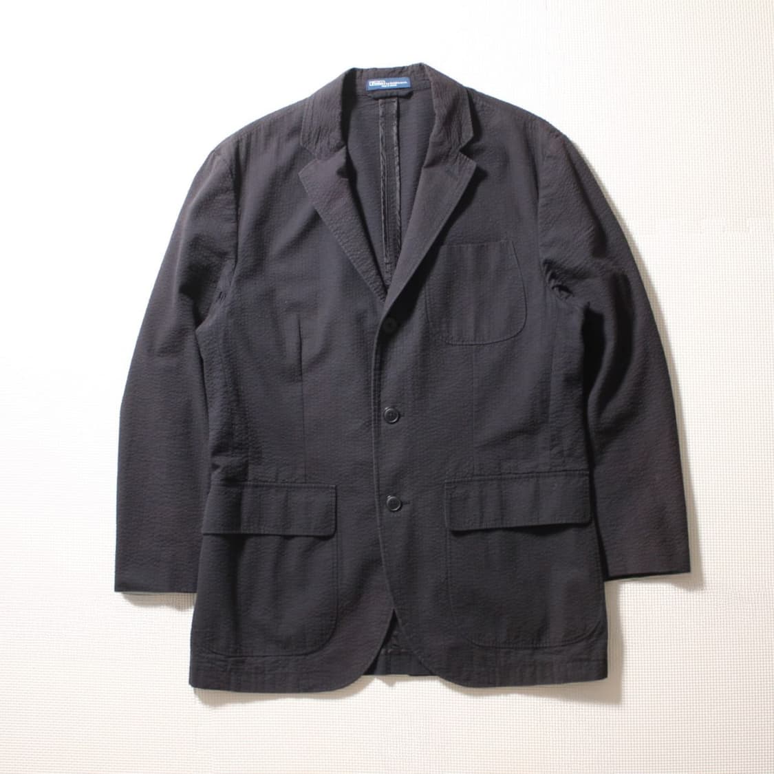 폴로 랄프로렌 블랙 시어서커 3버튼 블레이저 자켓 상품이미지1