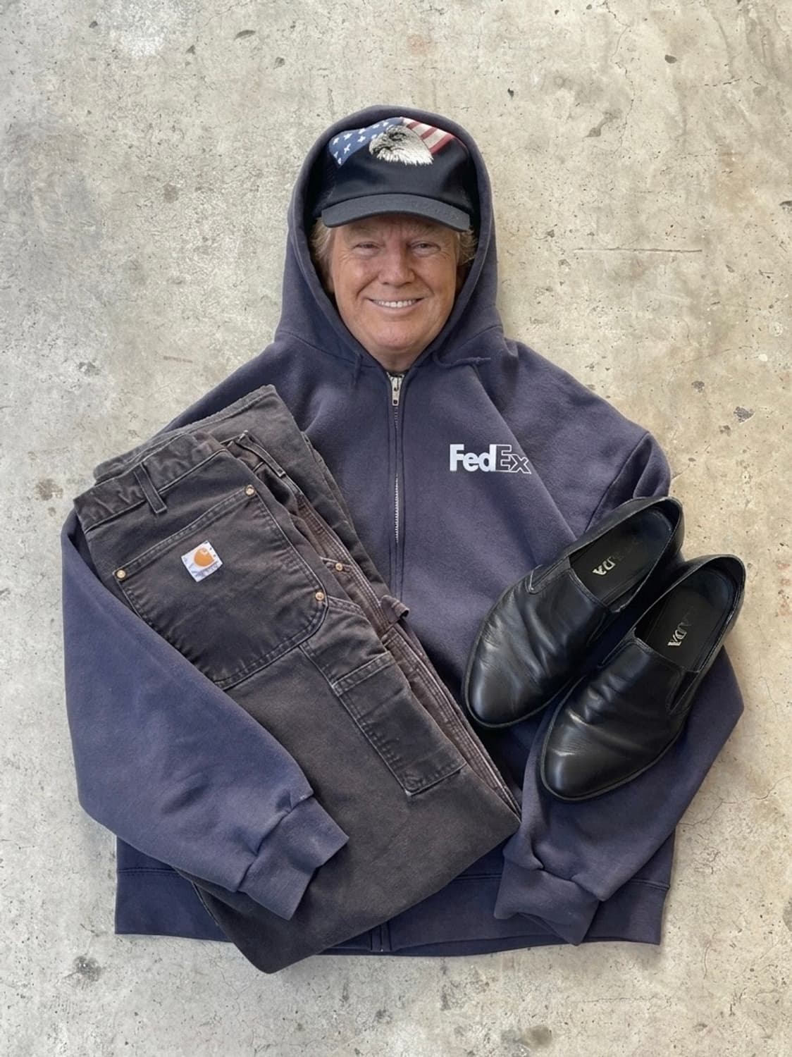 80s USA Flag Trucker Cap 상품이미지1