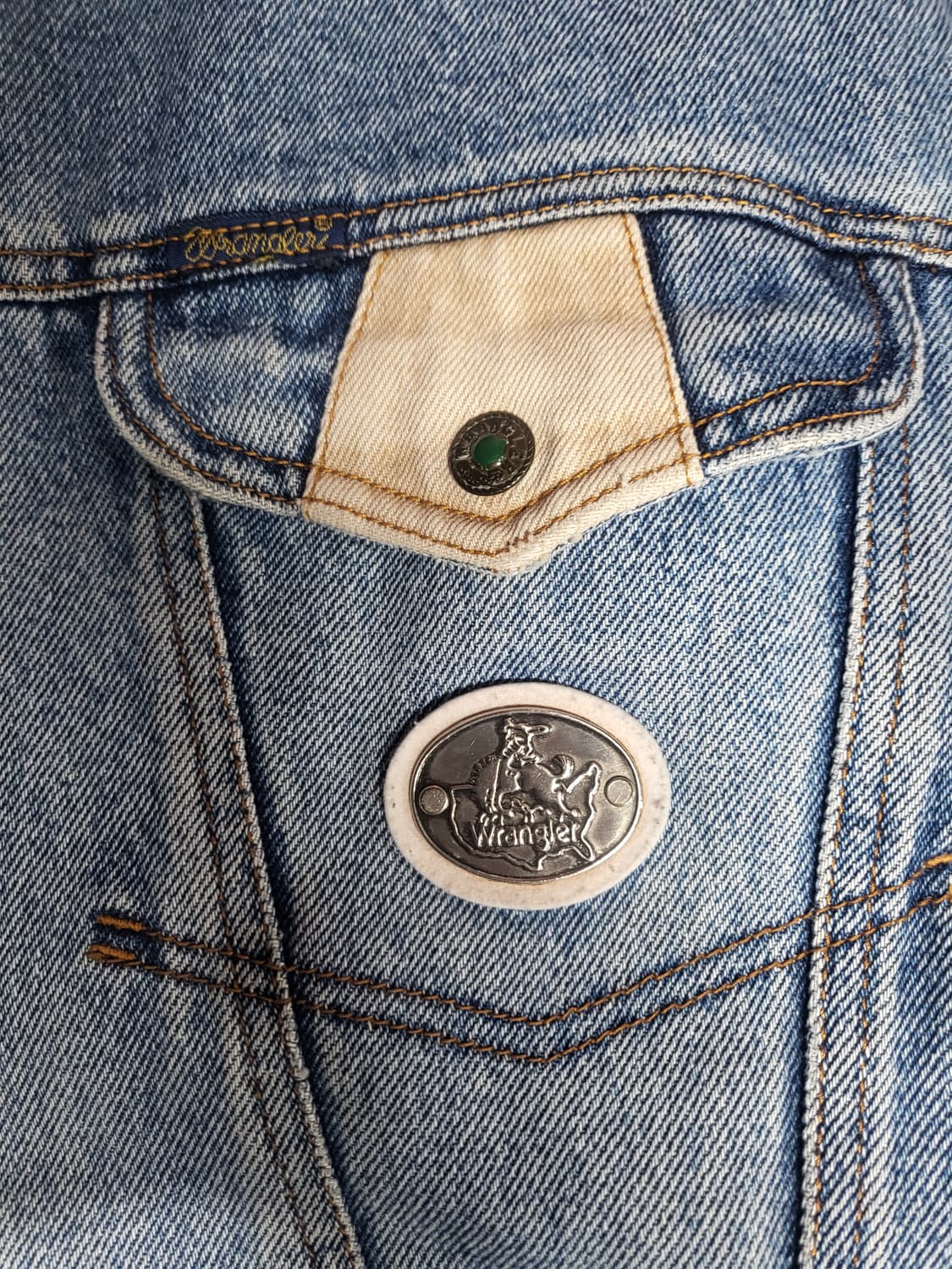 wrangler(렝글러) 빈티지 청자켓 상품이미지1