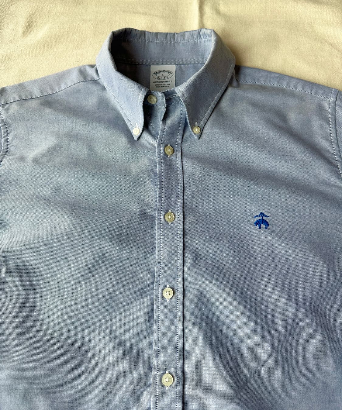 브룩스브라더스 옥스포드 셔츠 블루 105 상품이미지3