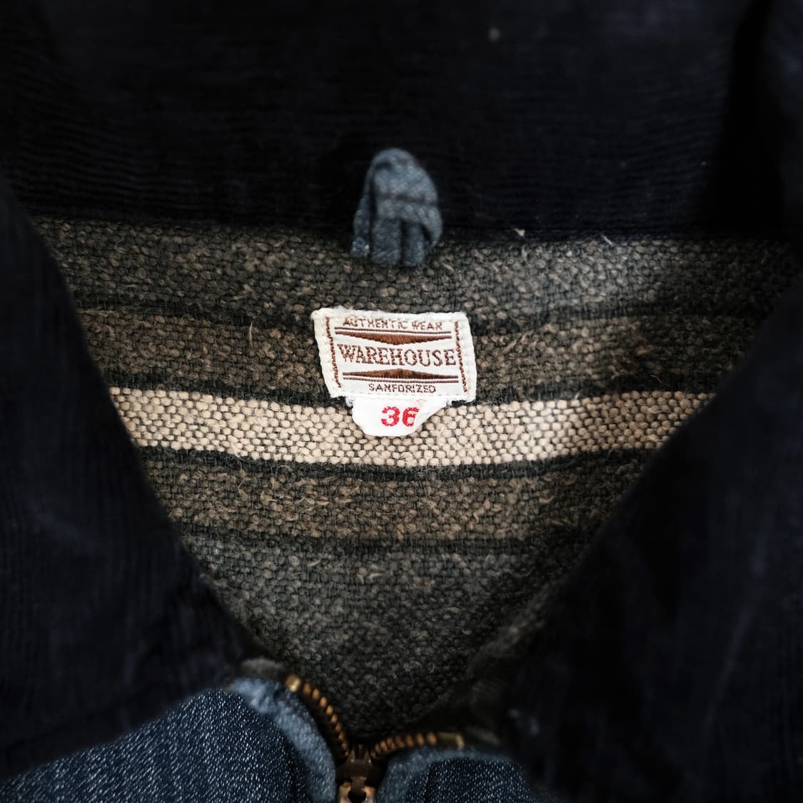 웨어하우스 라인드 스포츠 자켓-블루 36사이즈 (추천 55) 상품이미지3