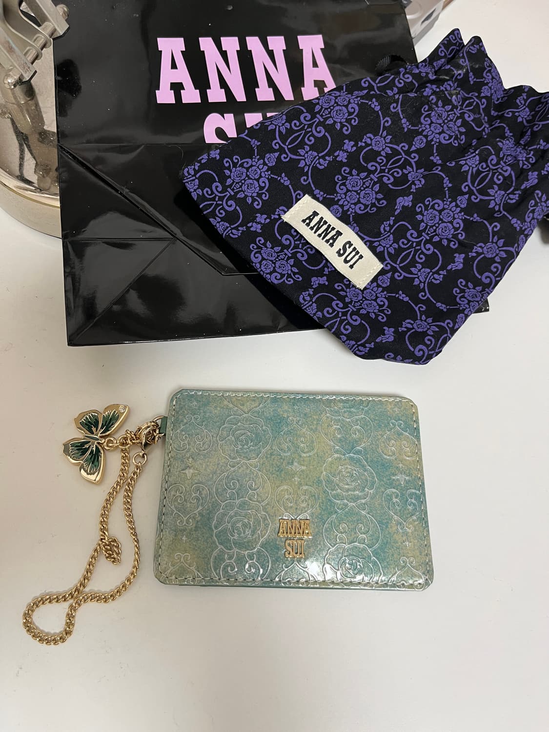 안나수이 카드지갑 나비키링 새상품 정품 상품이미지4