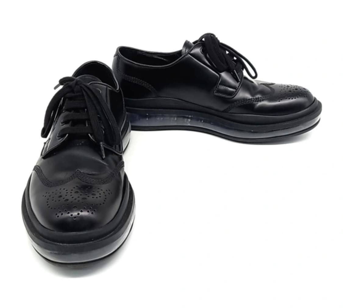 프라다 더비 슈즈 블랙  (남자270)사이즈 상품이미지1