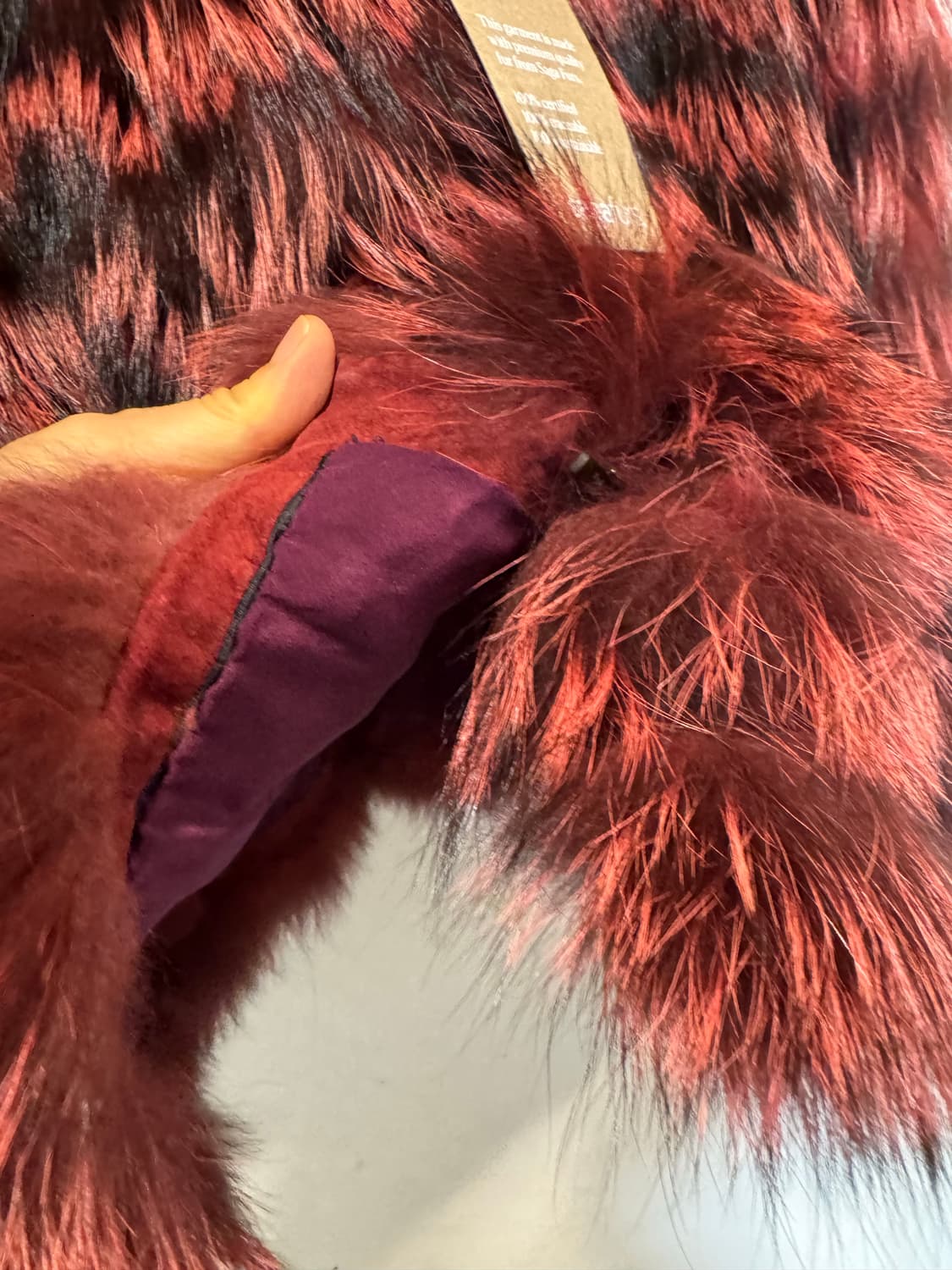 vico cristallini 새상품 비코크리스탈리아니 폭스퍼 코트 상품이미지5