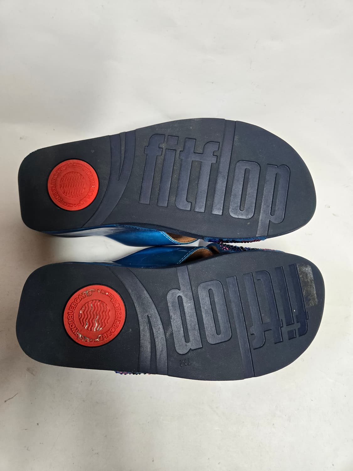 핏플랍 여성 샌들 블루 큐빅 장식 235mm 상품이미지6