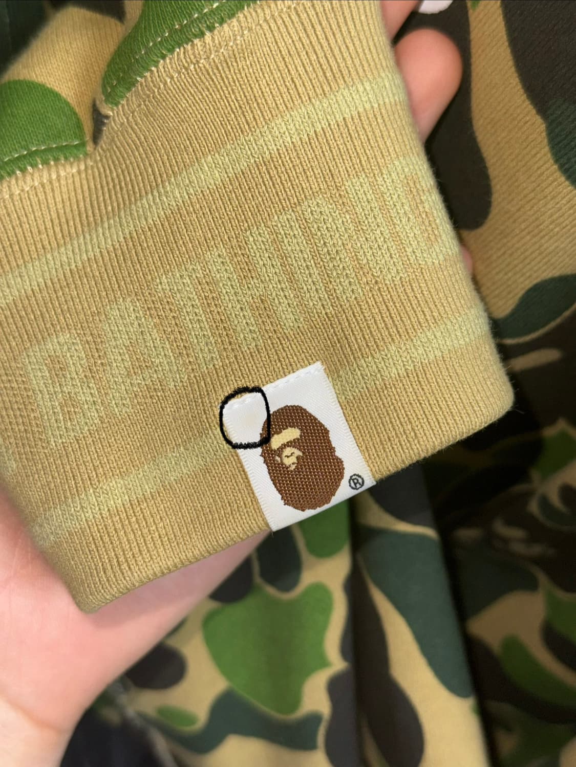 BAPE 베이프 ABC 카모 후드집업 그린 상품이미지2