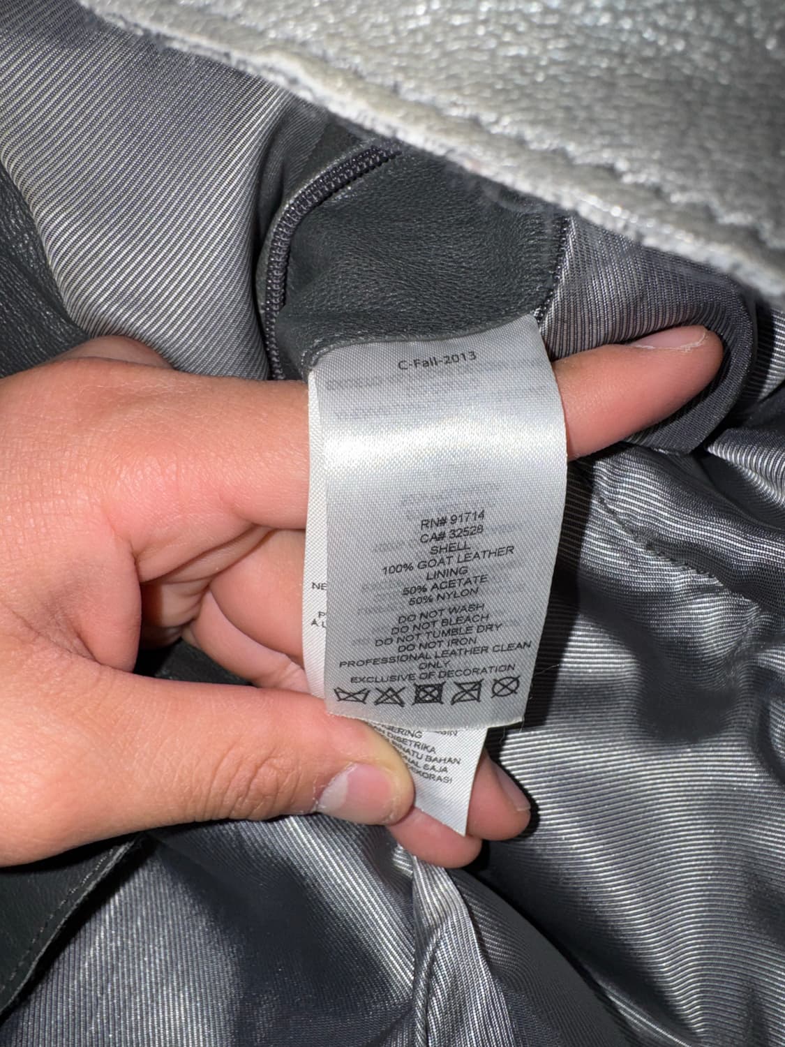 아르마니 익스체인지 고트레더 자켓 상품이미지6