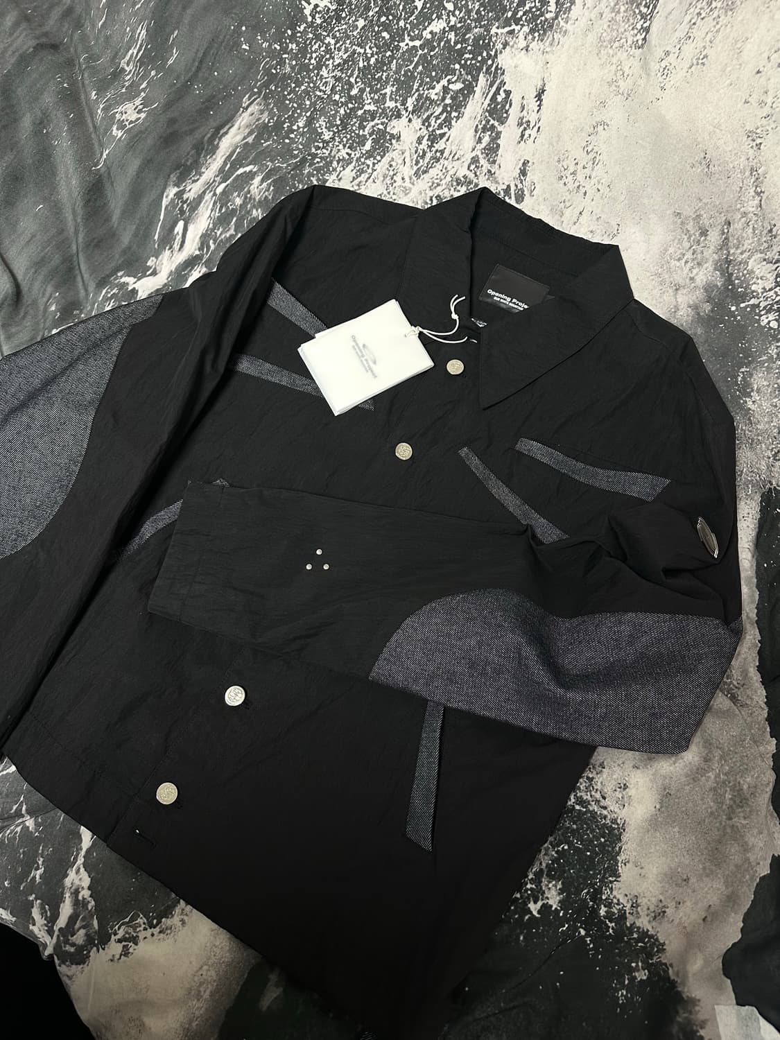 새상품)오프닝프로젝트 웨이브믹스트러커 자켓 wave mix trucker 상품이미지4