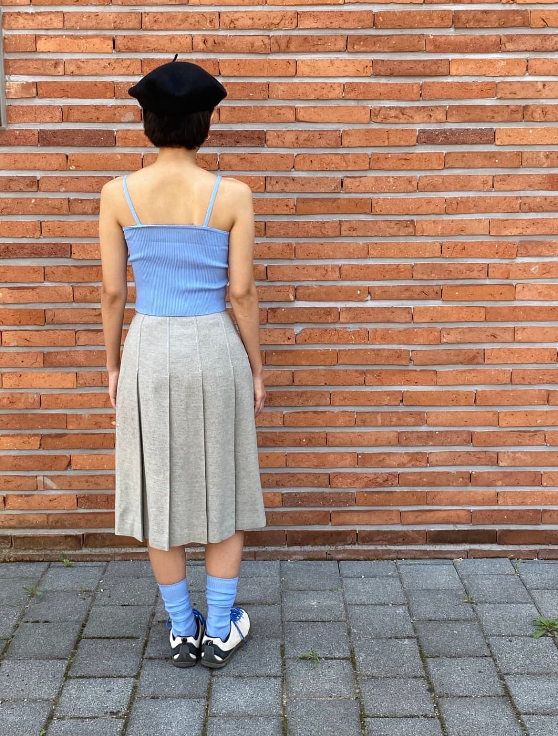 Courreges 울 플리츠 스커트 상품이미지2