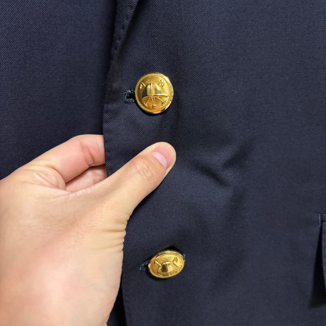 폴로 랄프로렌 투버튼 금장 블레이저 / 네이비, XL 상품이미지4