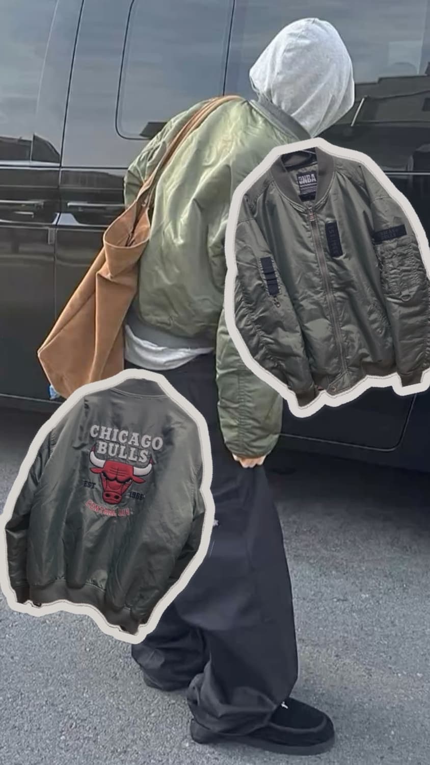 NBA 엔비에이 시카고불스 MA-1 봄버자켓 항공점퍼 상품이미지1