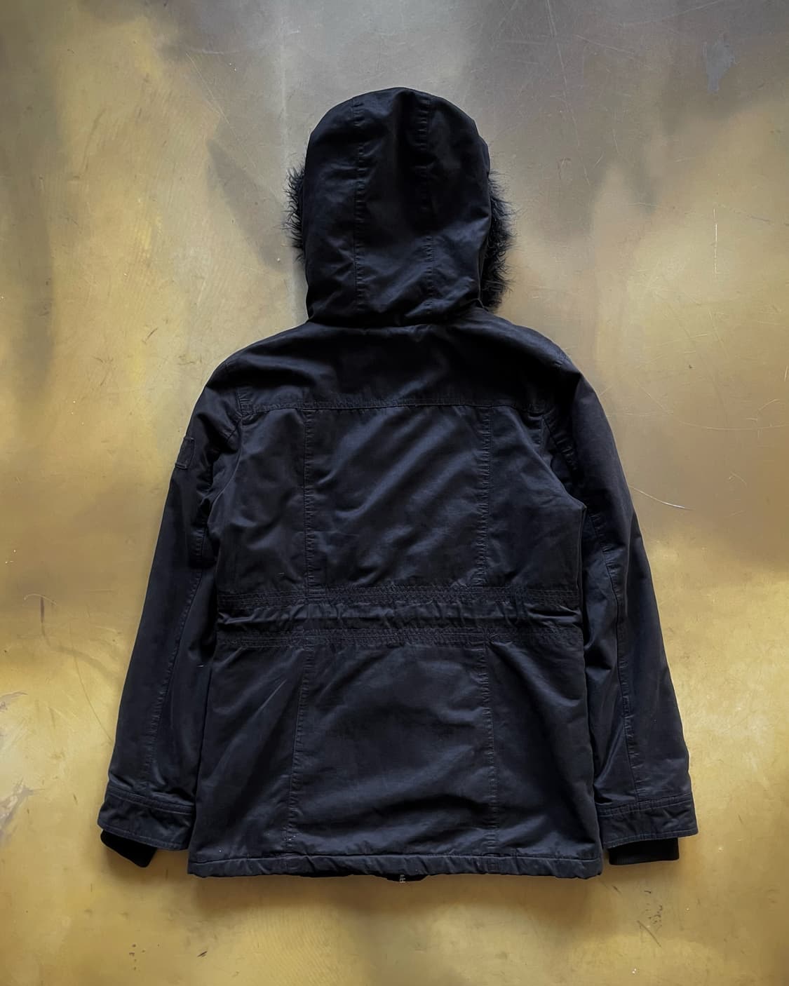 2000s C.K Jeans Black Fur Hood Parka 상품이미지10