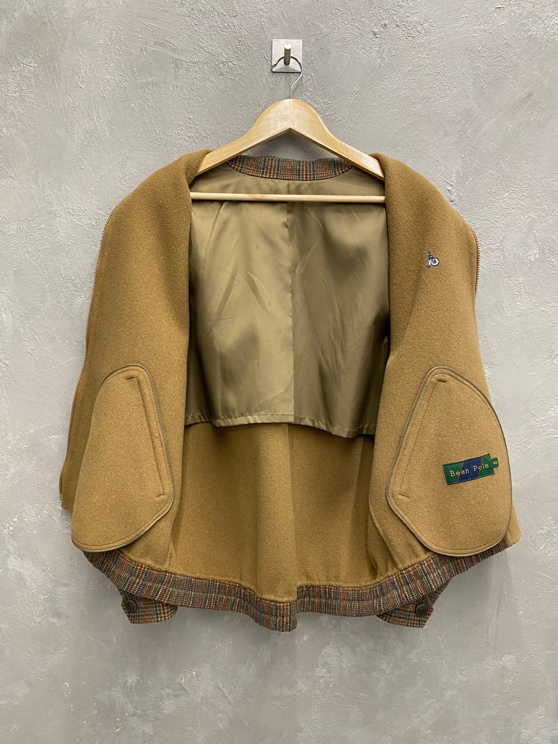 [95] 90-00s Bean Pole 빈폴 빈티지 울 체크 자켓 상품이미지5