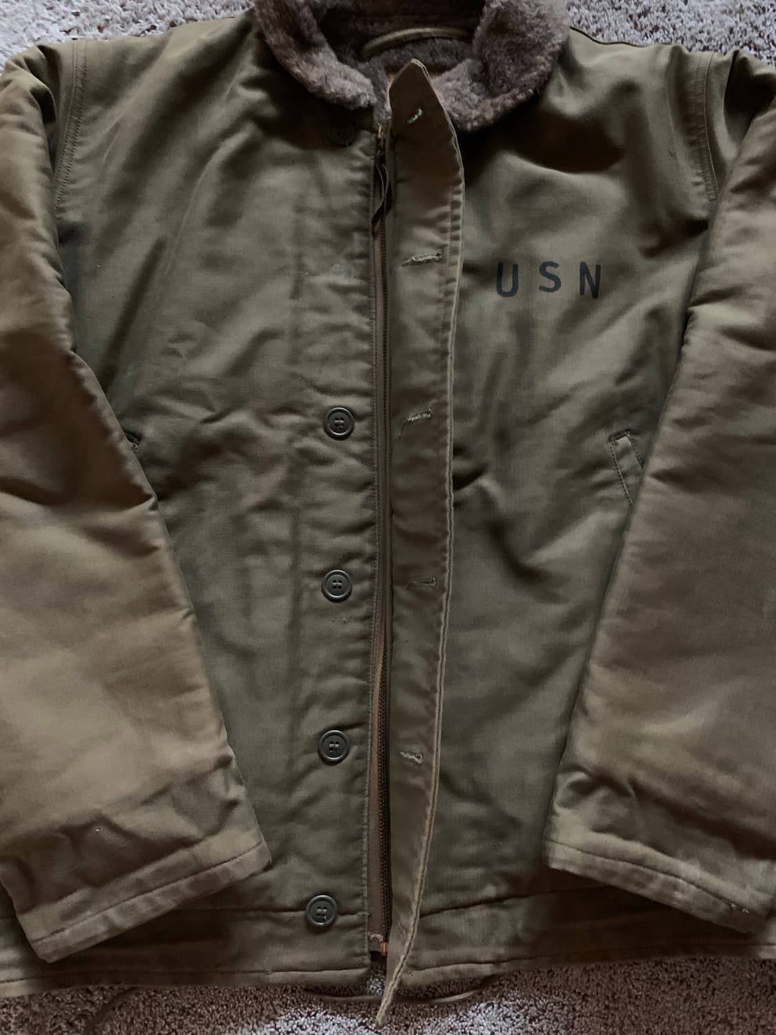 50s us navy n-1 deck jacket 42 덱자켓 상품이미지2