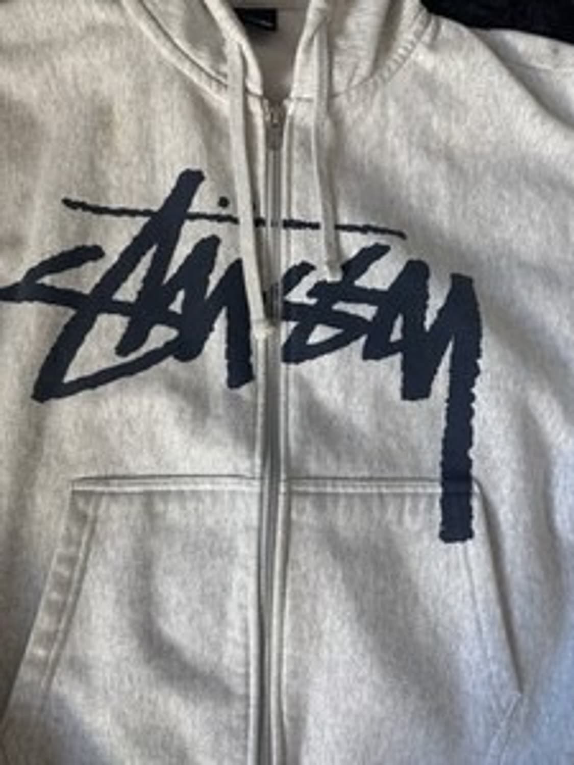 스투시 스탁 후드 집업 애쉬 헤더 M 상품이미지2