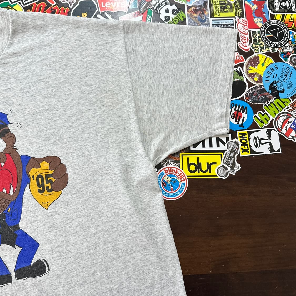 90s USA 헤인즈 빈티지 싱글스티치 티셔츠 XL 상품이미지5