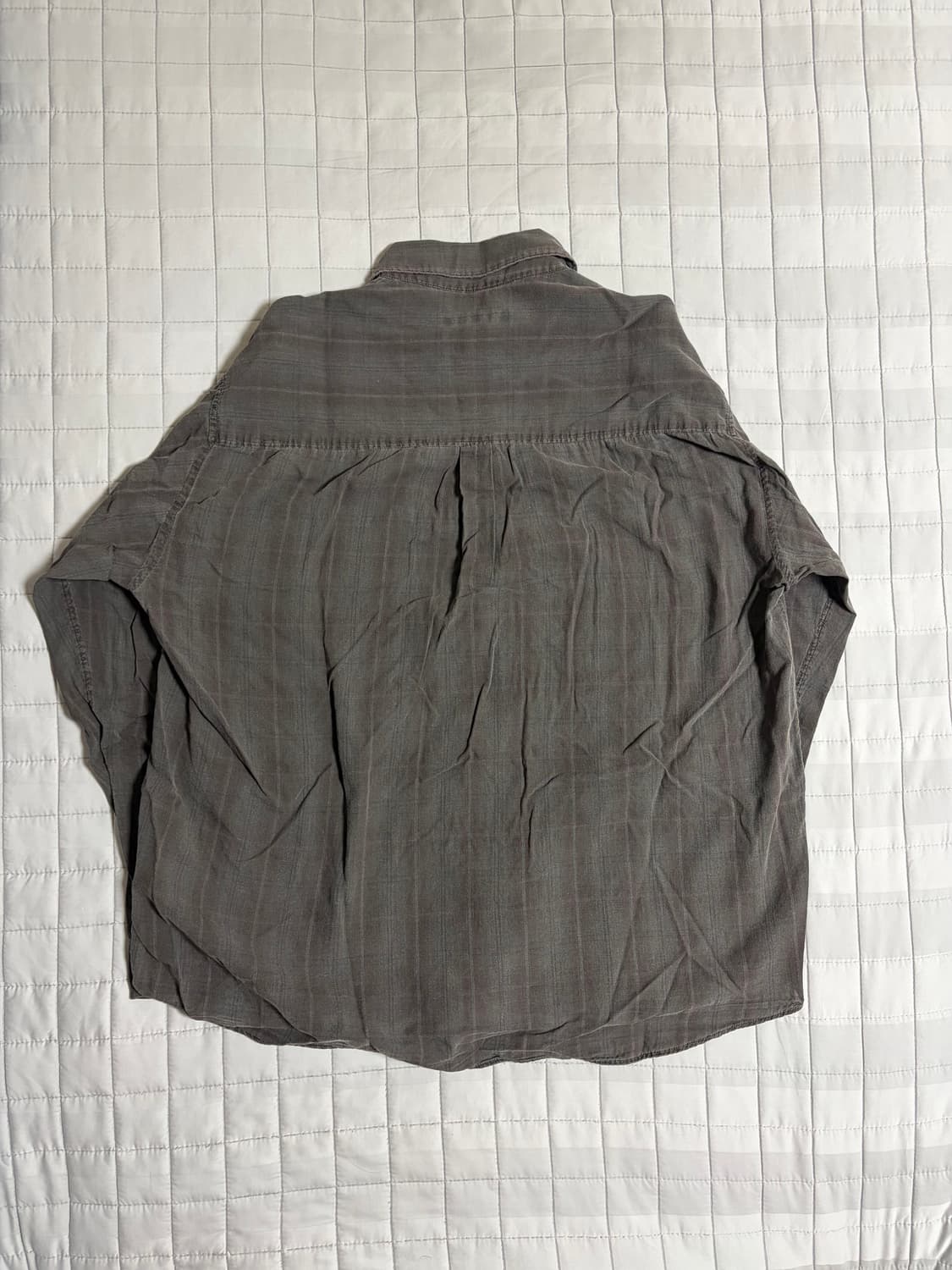 (M) 999휴머니티 체크셔츠 차콜 상품이미지2