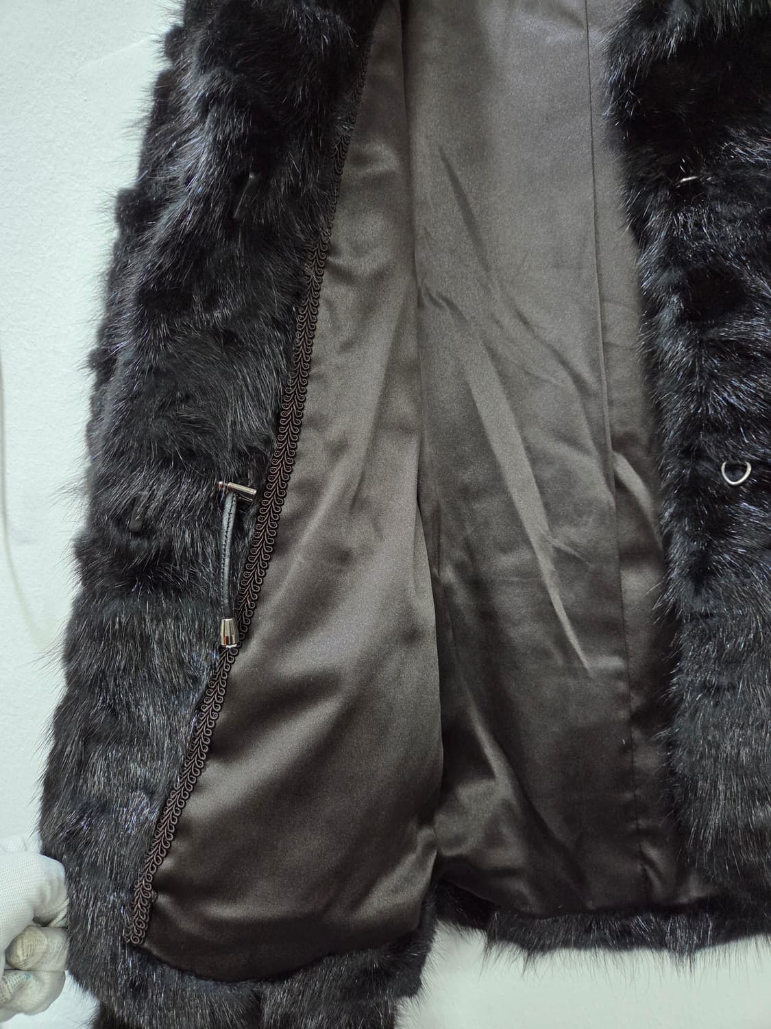ROBO 블랙 밍크 퍼 자켓 Y2K 상품이미지4