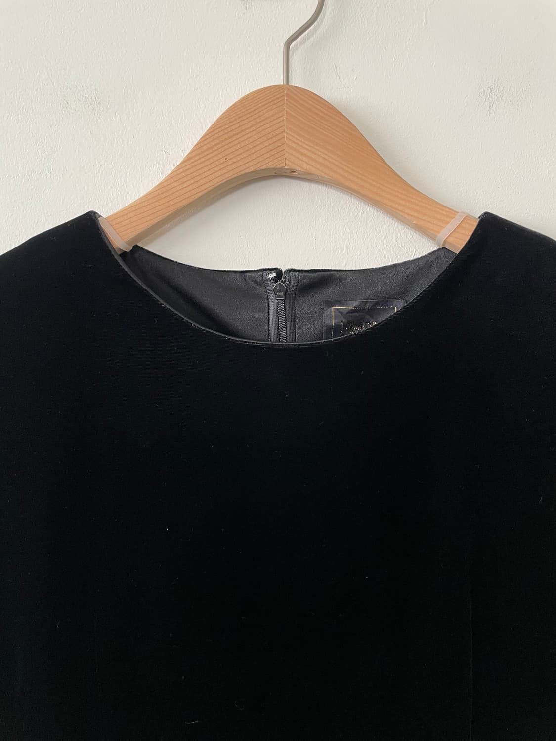 vintage black cap sleeve velvet dress 상품이미지2