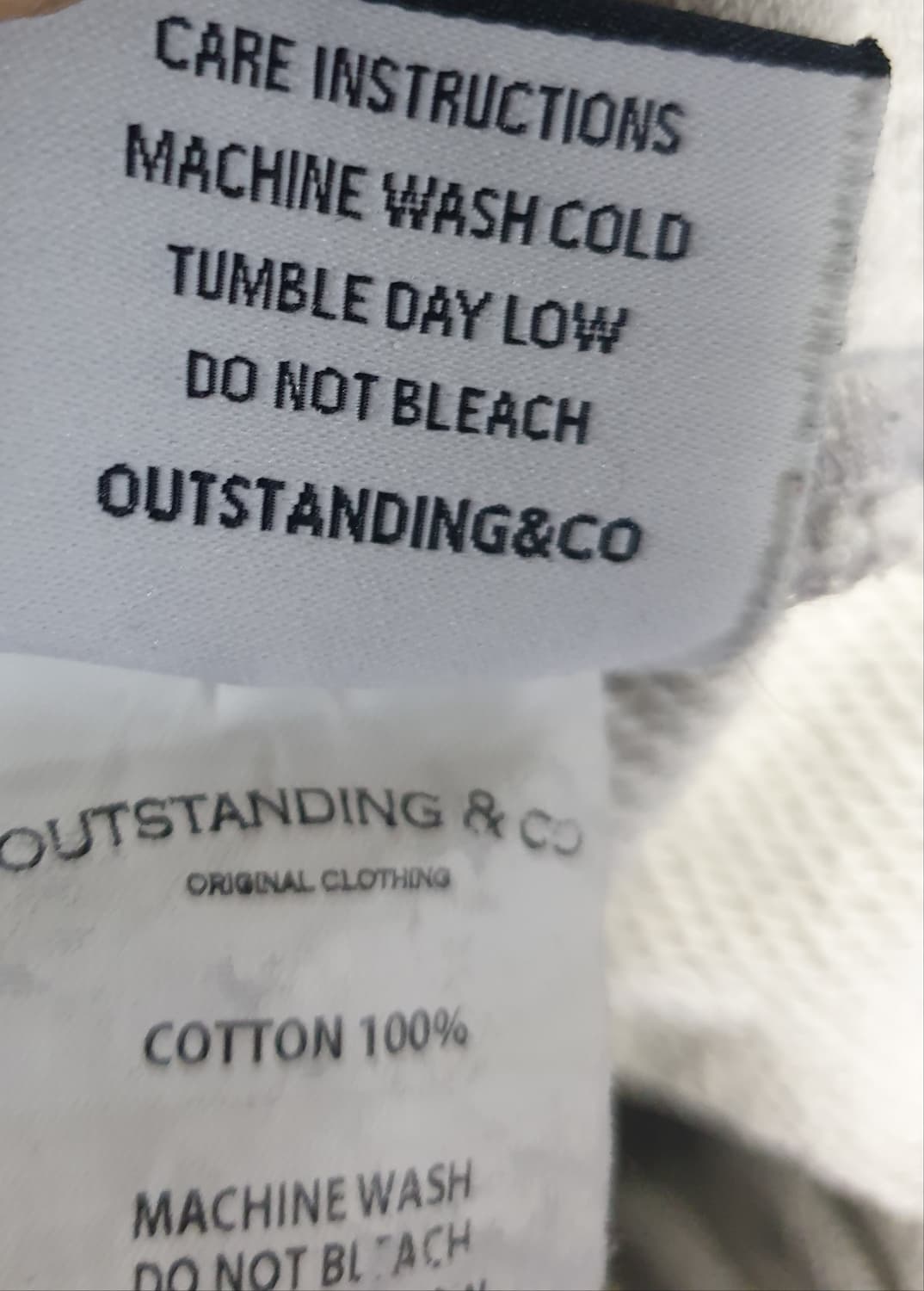 아웃스탠딩 혜비코튼 배색 스웨트 셋업 크림&그린 (XL) 상품이미지7