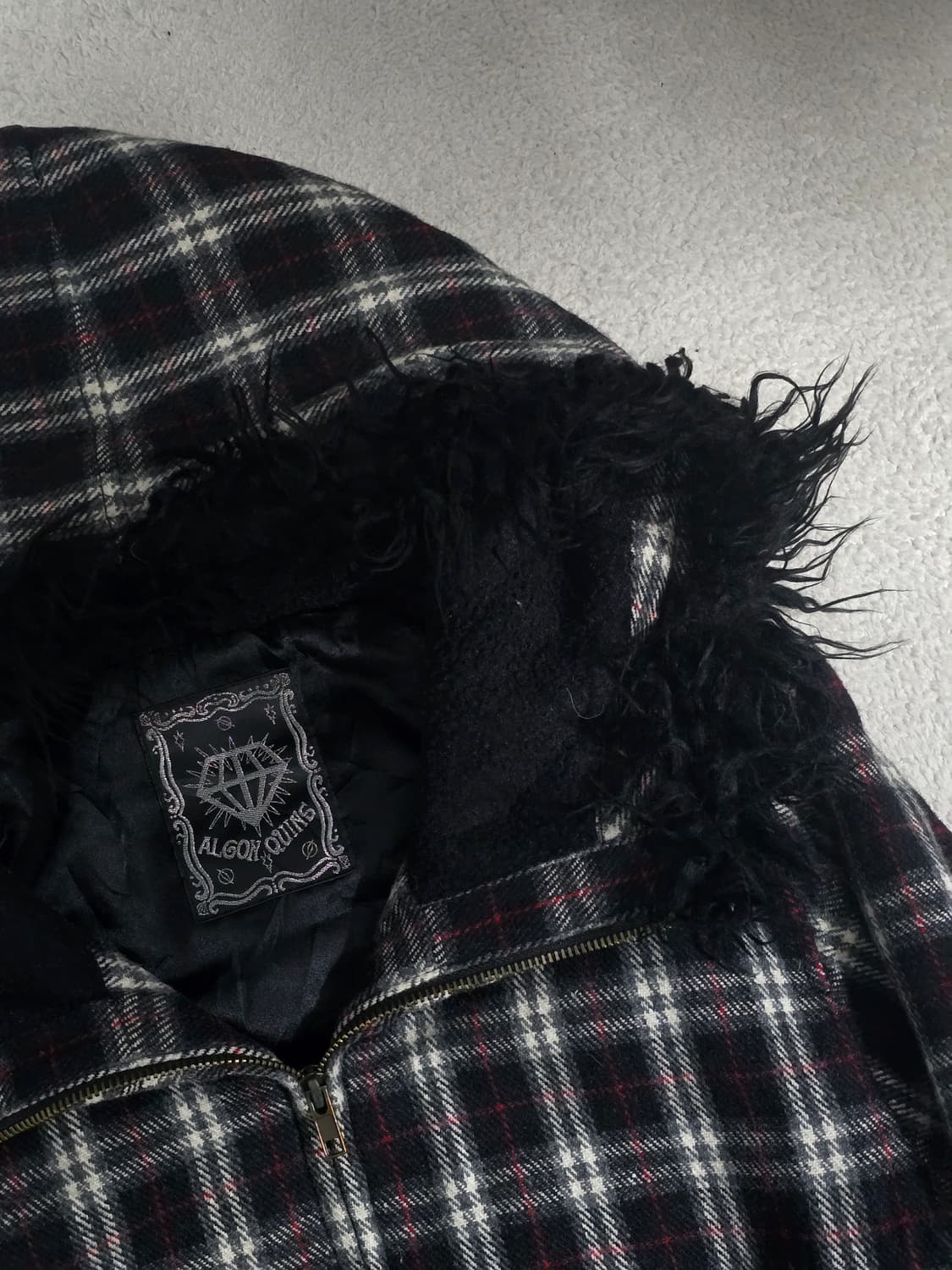 ALGONQUINS 알곤퀸즈 체크 후드 자켓 상품이미지1