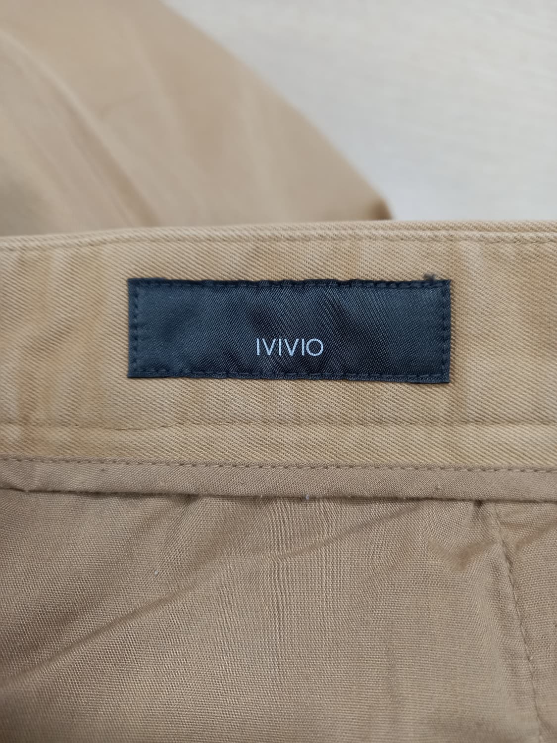 33 IVIVIO 스판 슬림일자 치노 베이지 33-422 상품이미지8