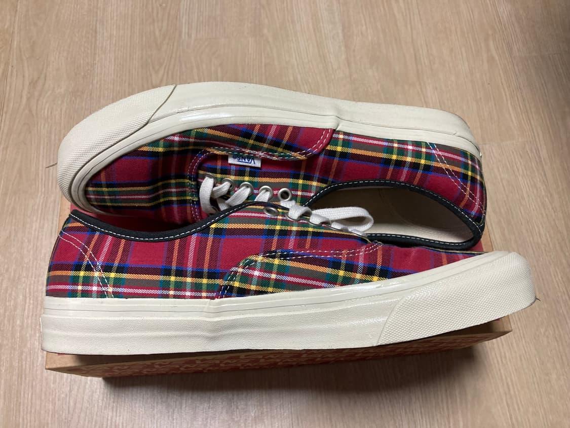 [285] 반스 어센틱 애너하임 팩토리 / 플레이드 레드 상품이미지3