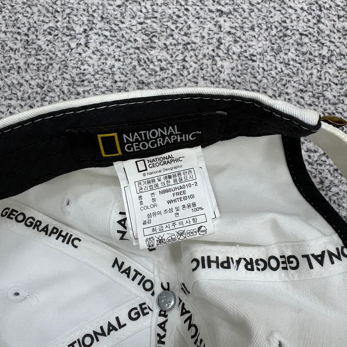 F 내셔널지오그래픽 화이트 볼캡 0303J 상품이미지5