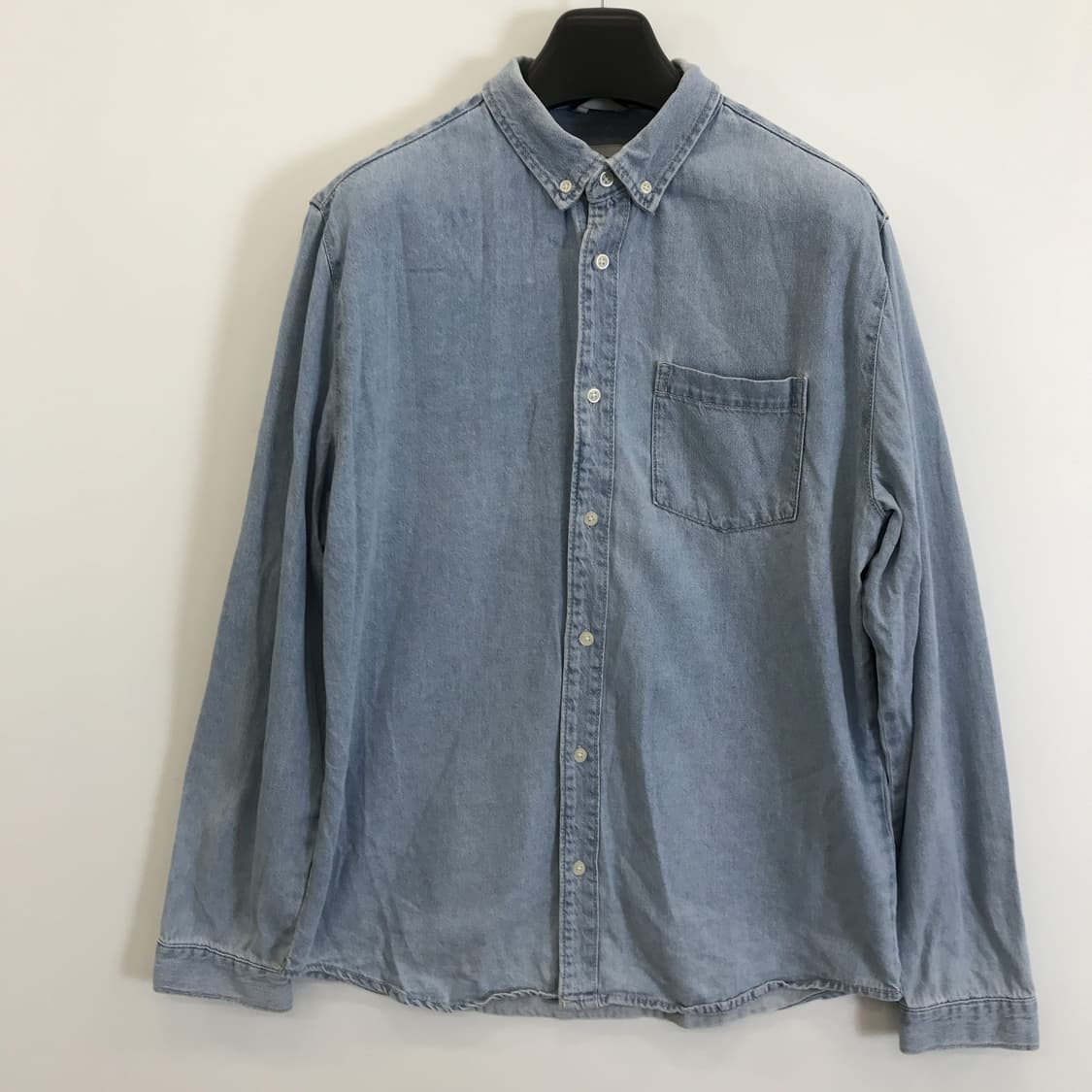 자라 워시드 데님셔츠 오버 [XL] 상품이미지1