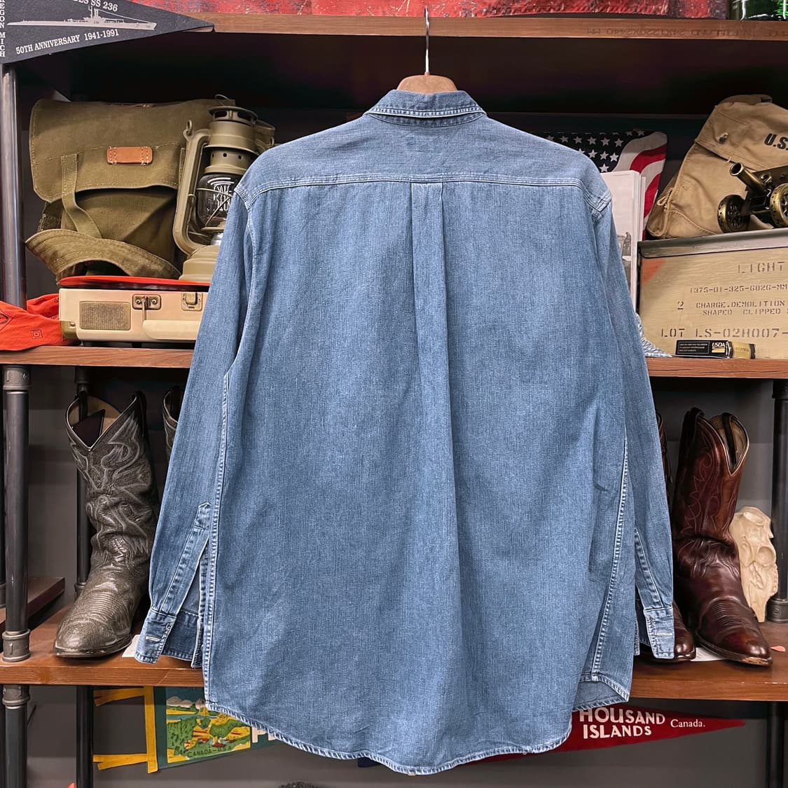 제이크루 데님 버튼 다운 포켓 셔츠 상품이미지2