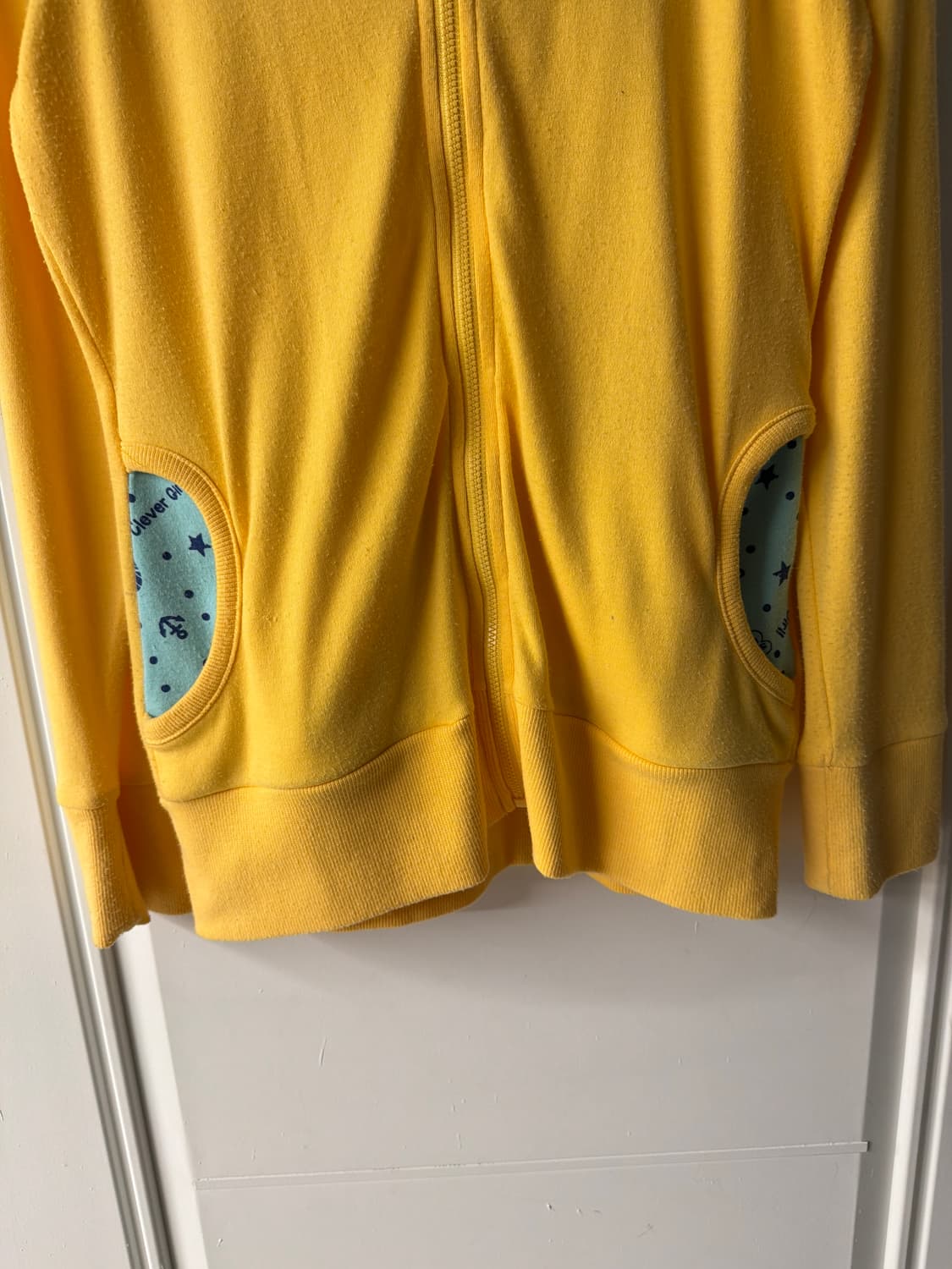 일본빈티지 키치 엘로우 후드집업 상품이미지6