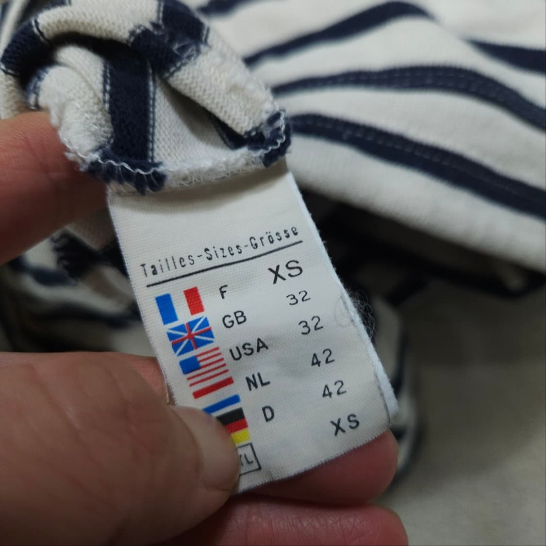 세인트제임스 스트라이프 후드 티셔츠 XS 상품이미지7