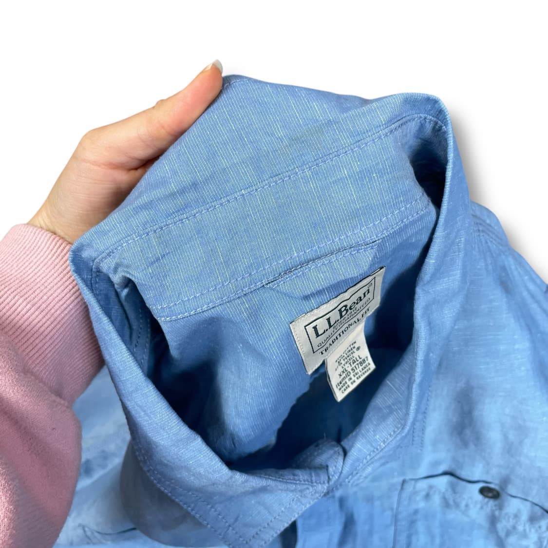 엘엘빈 빅사이즈 오버핏 트레디셔널핏 투포켓 반팔 셔츠 XXL 상품이미지4