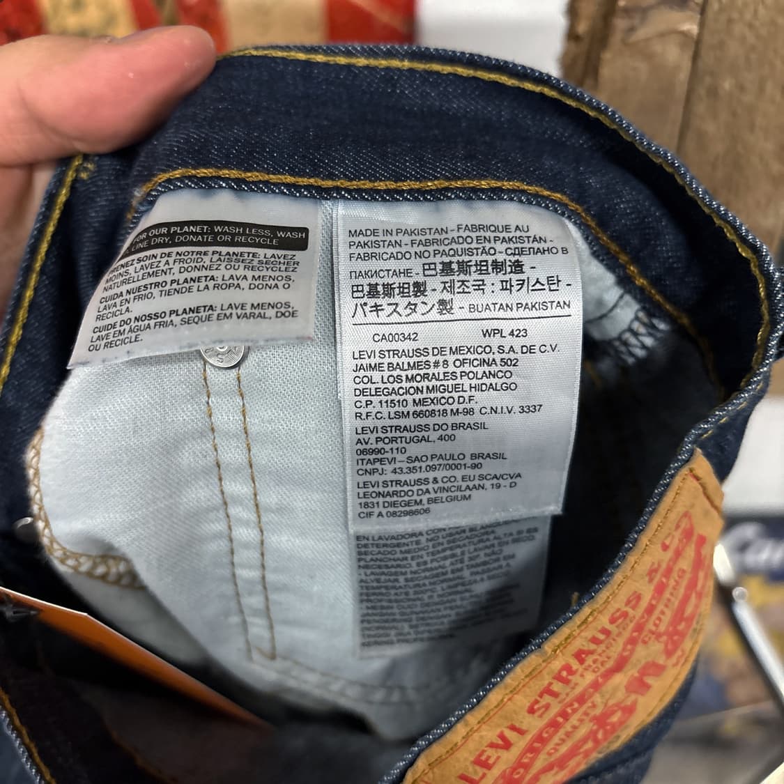 리바이스 569 루즈 스트레이트 라이트코튼 데님팬츠 N996   상품이미지9